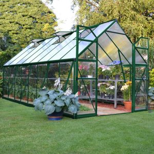 Palram - Canopia 8' x 16' Balance Green Polycarbonate Greenhouse