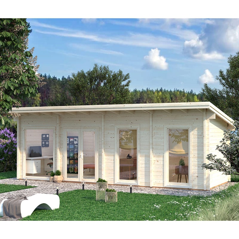 Palmako Heidi 8.8m x 3.9m Timber Cabin Garden Structure (70mm) - Which ...