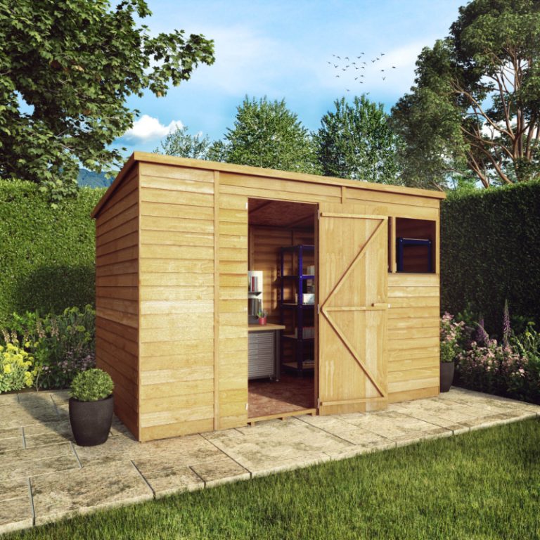 Adley 10' x 6' Overlap Modular Pent Shed
