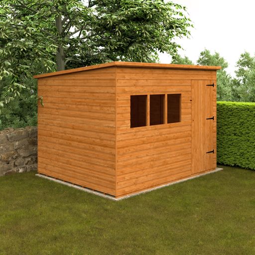 Redlands 10' x 8' Shiplap Extra High Pent Shed