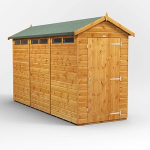 Oren 12' x 4' Shiplap Modular Custom Apex Security Shed