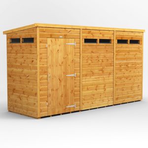Oren 12' x 4' Shiplap Modular Custom Pent Security Shed