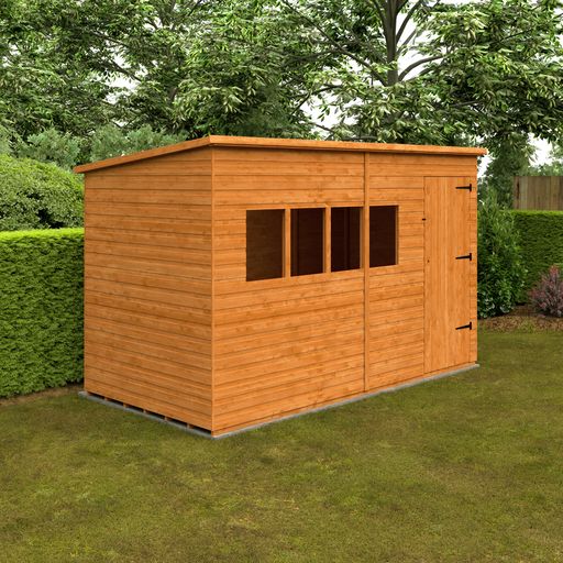 Redlands 12' x 6' Shiplap Extra High Pent Shed