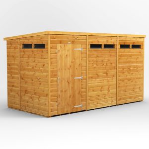 Oren 12' x 6' Shiplap Modular Custom Pent Security Shed