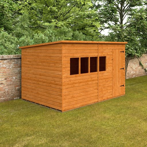 Redlands 12' x 8' Shiplap Extra High Pent Shed