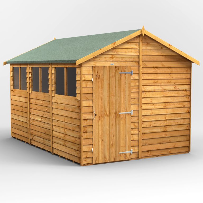 Oren 12' x 8' Overlap Modular Custom Apex Shed