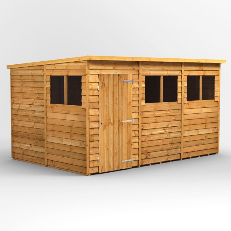 Oren 12' x 8' Overlap Modular Custom Pent Shed