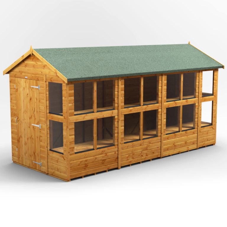 Oren 14' x 6' Shiplap Modular Custom Apex Potting Shed