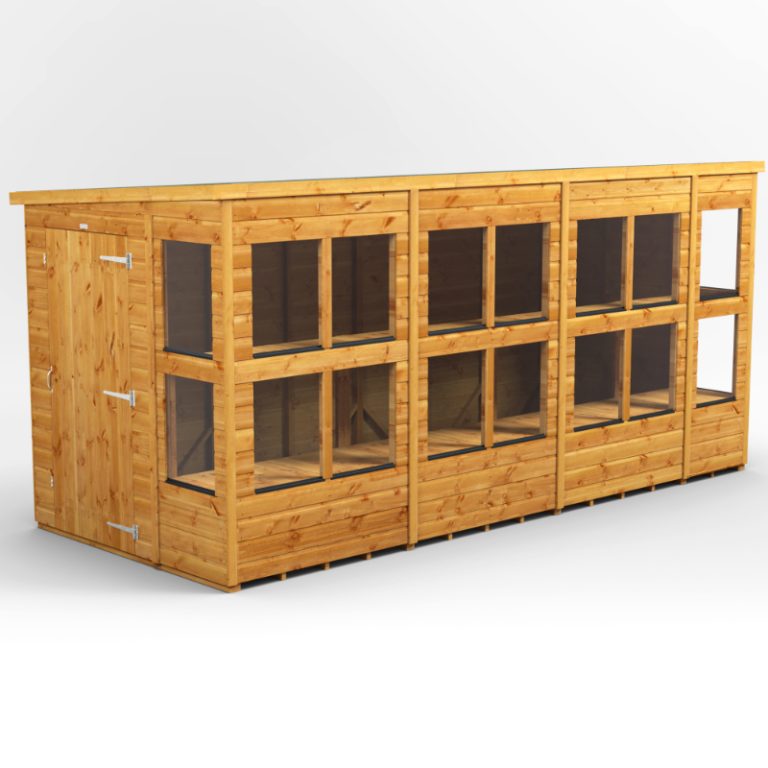 Oren 14' x 6' Shiplap Modular Custom Pent Potting Shed