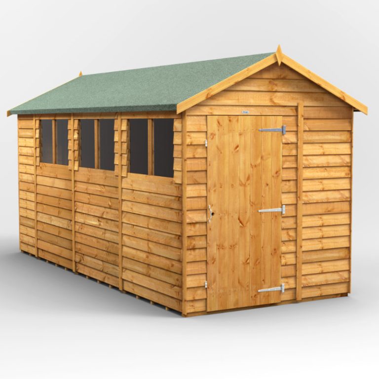 Oren 14' x 6' Overlap Modular Custom Apex Shed