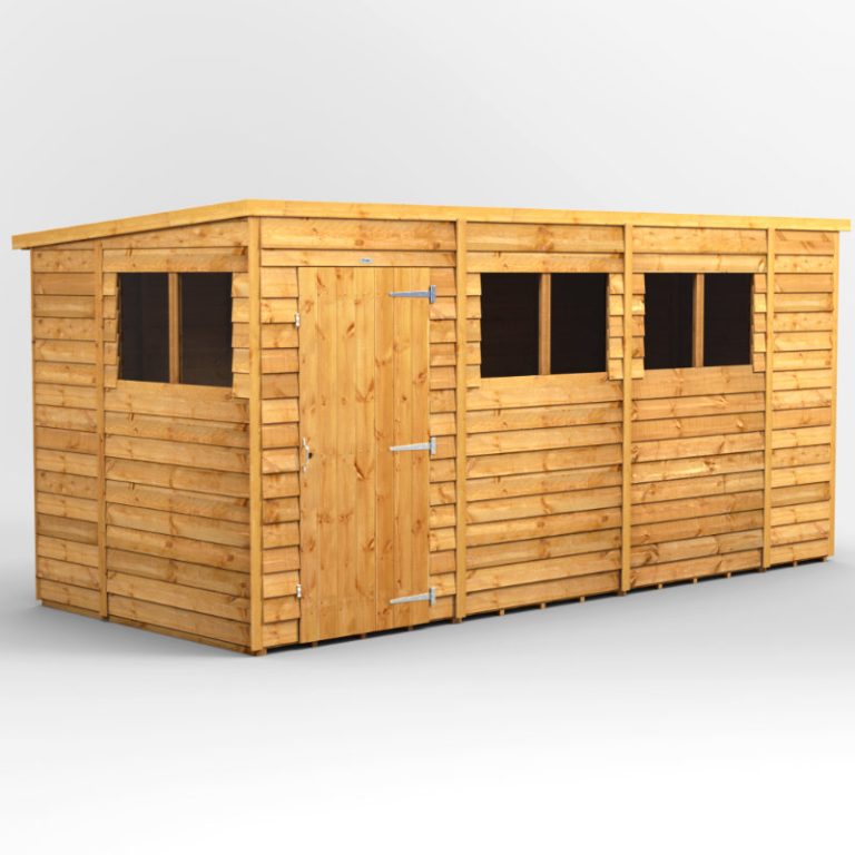 Oren 14' x 6' Overlap Modular Custom Pent Shed