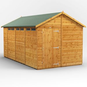 Oren 14' x 8' Shiplap Modular Custom Apex Security Shed