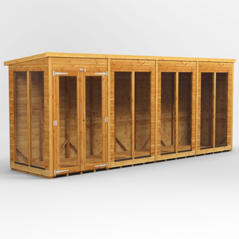 Oren 16' x 4' Shiplap Contemporary Long-Room Summer House