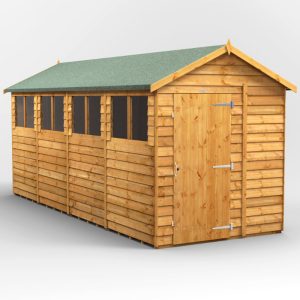 Oren 16' x 6' Overlap Modular Custom Apex Shed
