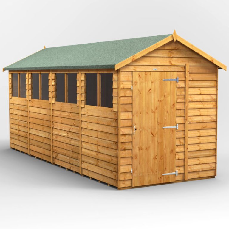 Oren 16' x 6' Overlap Modular Custom Apex Shed