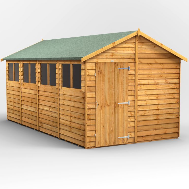 Oren 16' x 8' Overlap Modular Custom Apex Shed