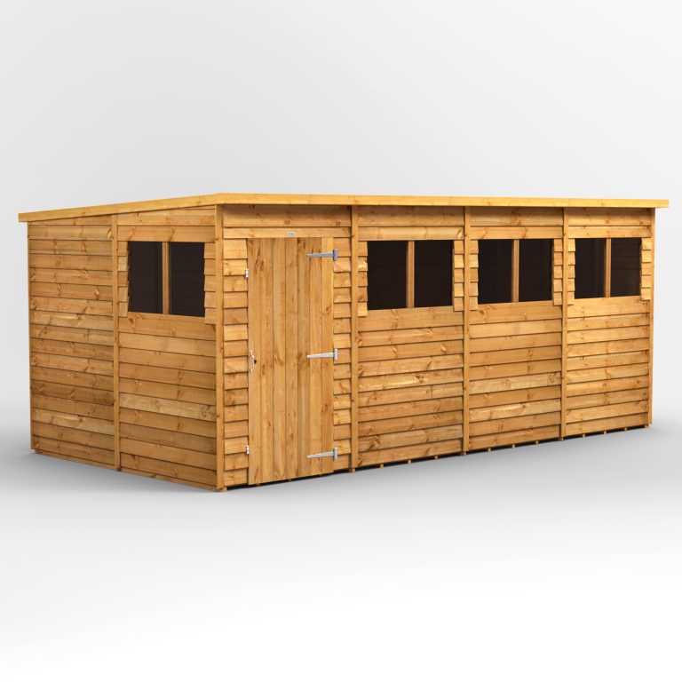 Oren 16' x 8' Overlap Modular Custom Pent Shed