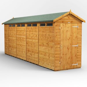 Oren 18' x 4' Shiplap Modular Custom Apex Security Shed