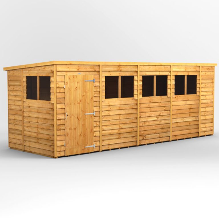 Oren 18' x 6' Overlap Modular Custom Pent Shed