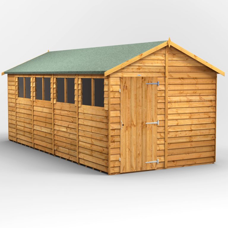Oren 18' x 8' Overlap Modular Custom Apex Shed