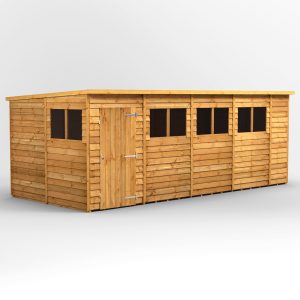 Oren 18' x 8' Overlap Modular Custom Pent Shed