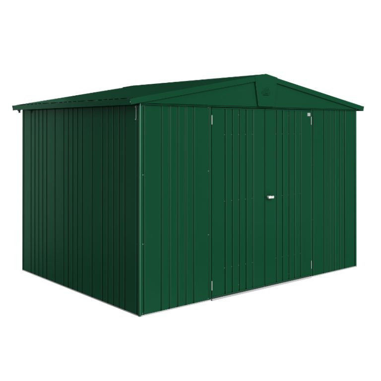 Biohort Europa Size 5 Premium Metal Shed - Dark Green