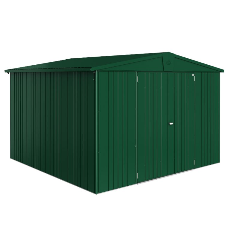 Biohort Europa Size 7 Premium Metal Shed - Dark Green