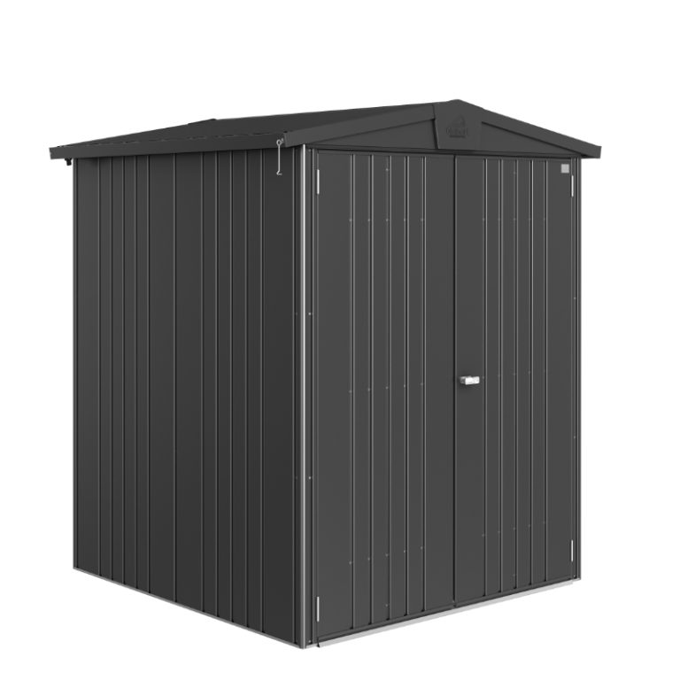 Biohort Europa Size 2 Premium Metal Shed - Dark Grey