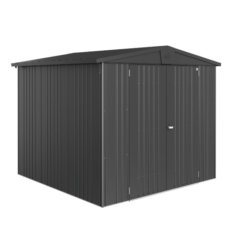 Biohort Europa Size 4 Premium Metal Shed - Dark Grey