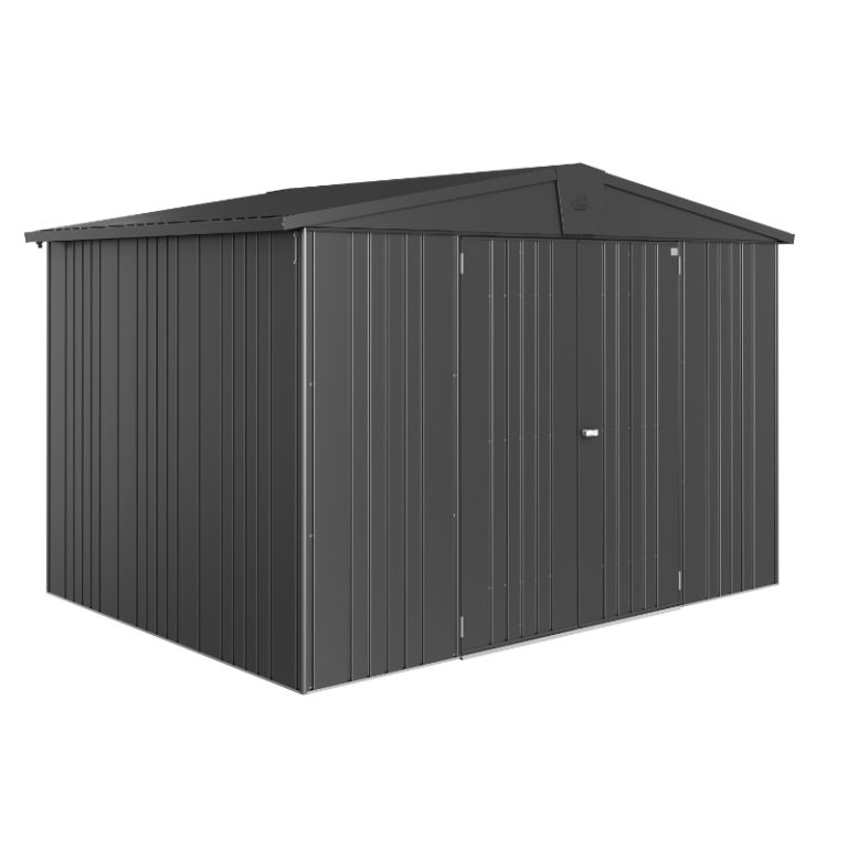 Biohort Europa Size 5 Premium Metal Shed - Dark Grey
