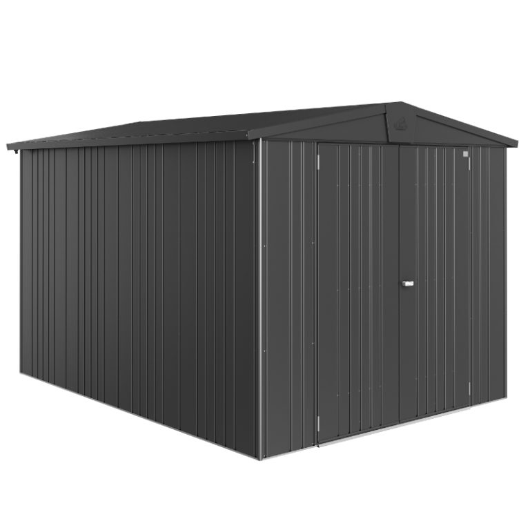 Biohort Europa Size 6 Premium Metal Shed - Dark Grey