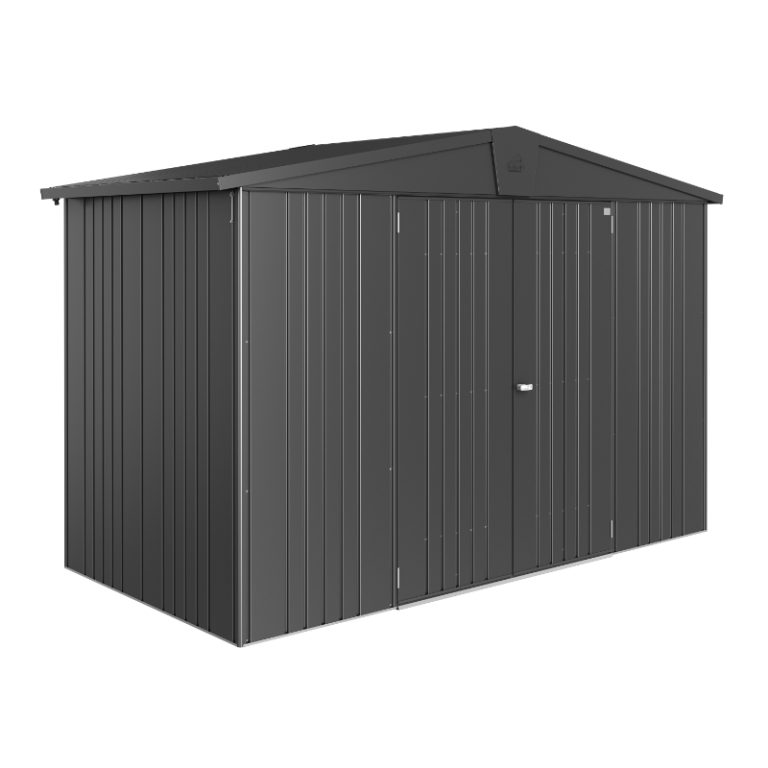 Biohort Europa Size 4A Premium Metal Shed - Dark Grey