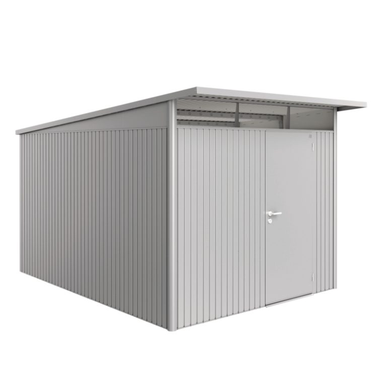 Biohort AvantGarde Size A8 Premium Metal Shed - Silver