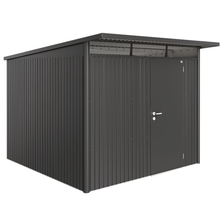 Biohort AvantGarde Size A8 Premium Metal Shed - Dark Grey