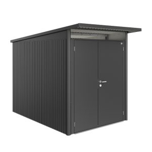 Biohort AvantGarde Size A3 Premium Metal Shed with Double Door - Dark Grey
