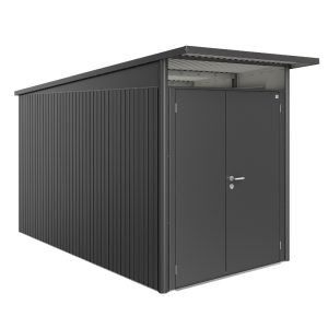 Biohort AvantGarde Size A4 Premium Metal Shed with Double Door - Dark Grey