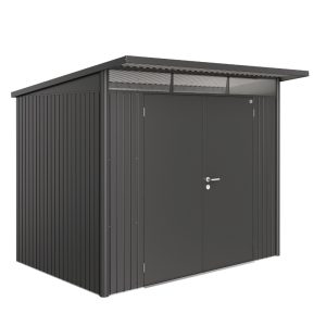 Biohort AvantGarde Size A5 Premium Metal Shed with Double Door - Dark Grey