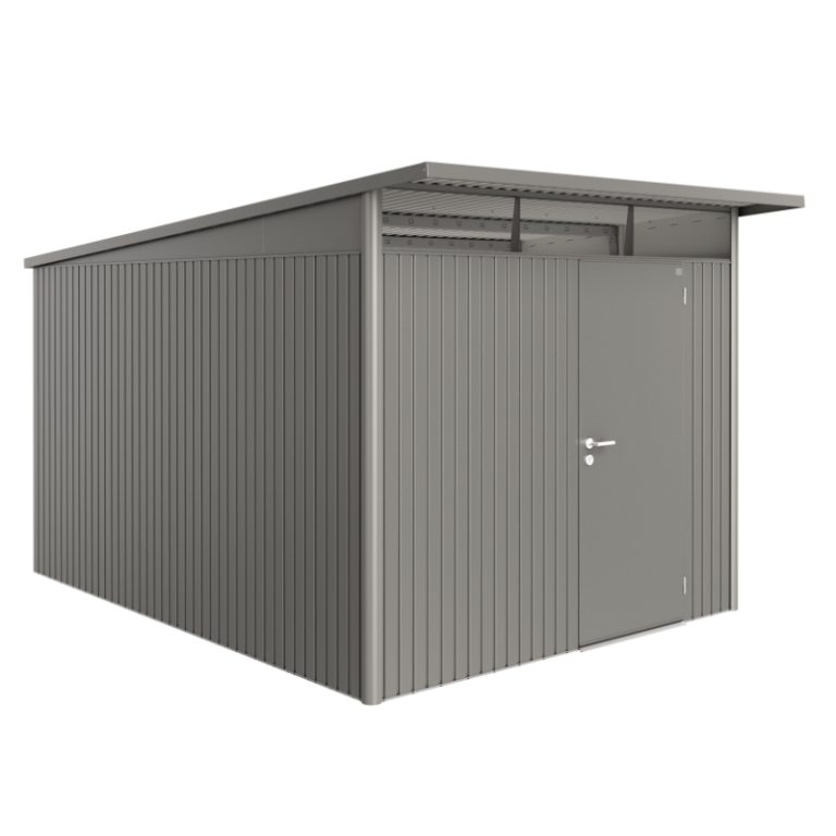 Biohort AvantGarde Size A8 Premium Metal Shed - Quartz Grey