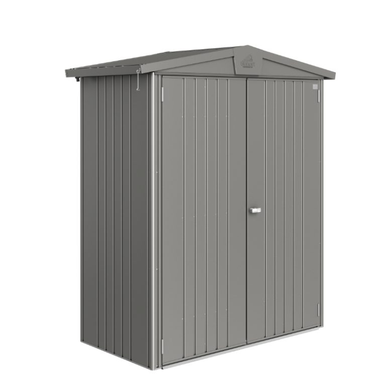 Biohort Europa Size 1 Premium Metal Shed - Quartz Grey