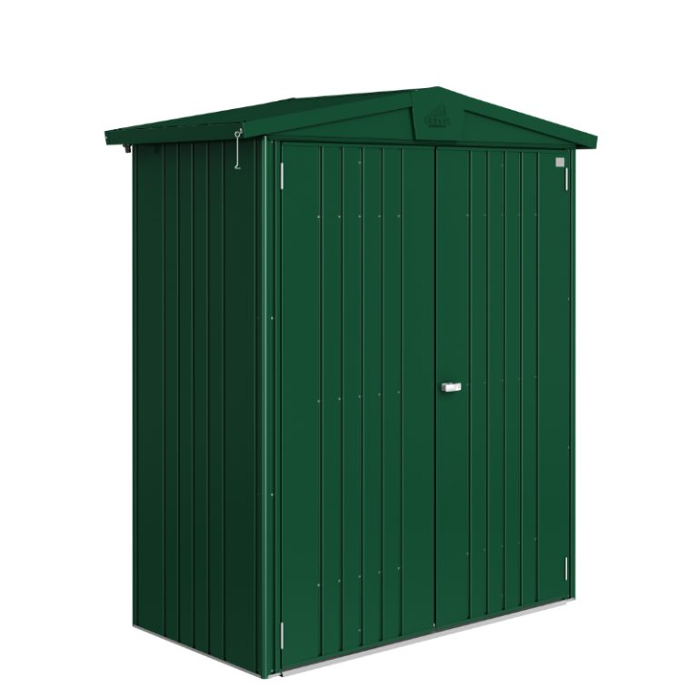 Biohort Europa Size 1 Premium Metal Shed - Dark Green