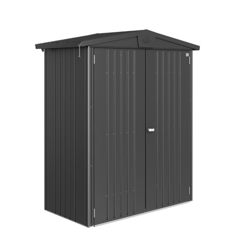 Biohort Europa Size 1 Premium Metal Shed - Dark Grey