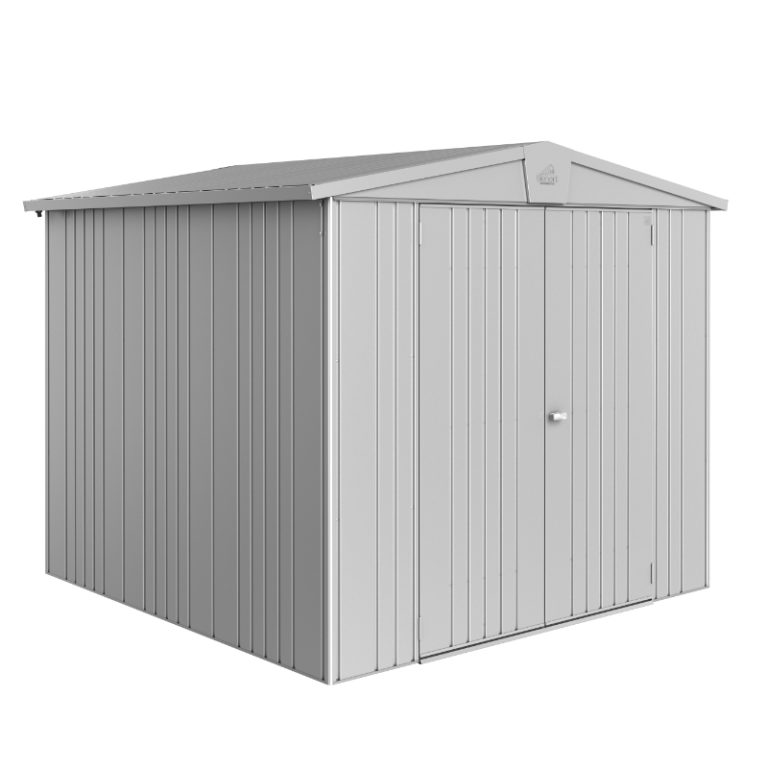 Biohort Europa Size 4 Premium Metal Shed - Silver
