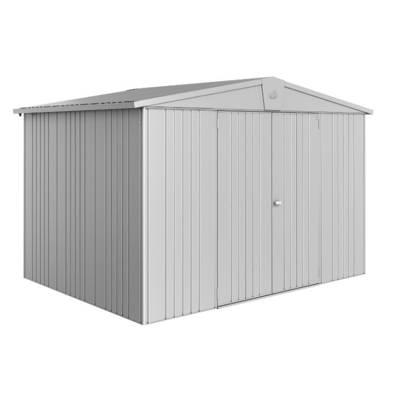 Biohort Europa Size 5 Premium Metal Shed - Silver