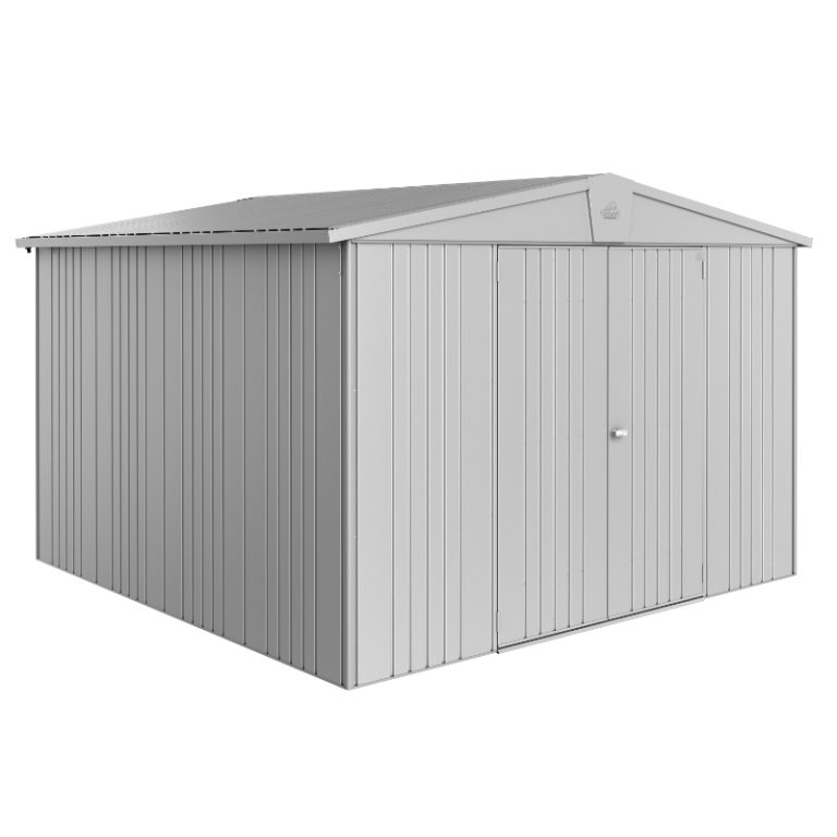 Biohort Europa Size 7 Premium Metal Shed - Silver