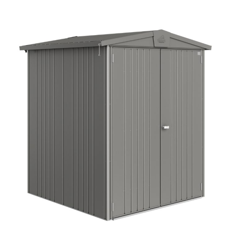 Biohort Europa Size 2 Premium Metal Shed - Quartz Grey