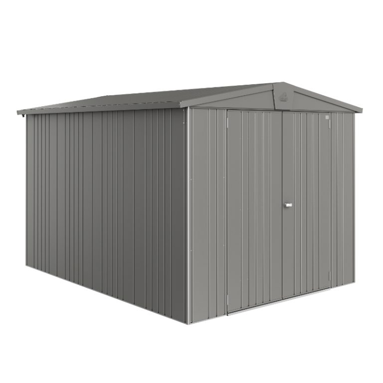 Biohort Europa Size 6 Premium Metal Shed - Quartz Grey