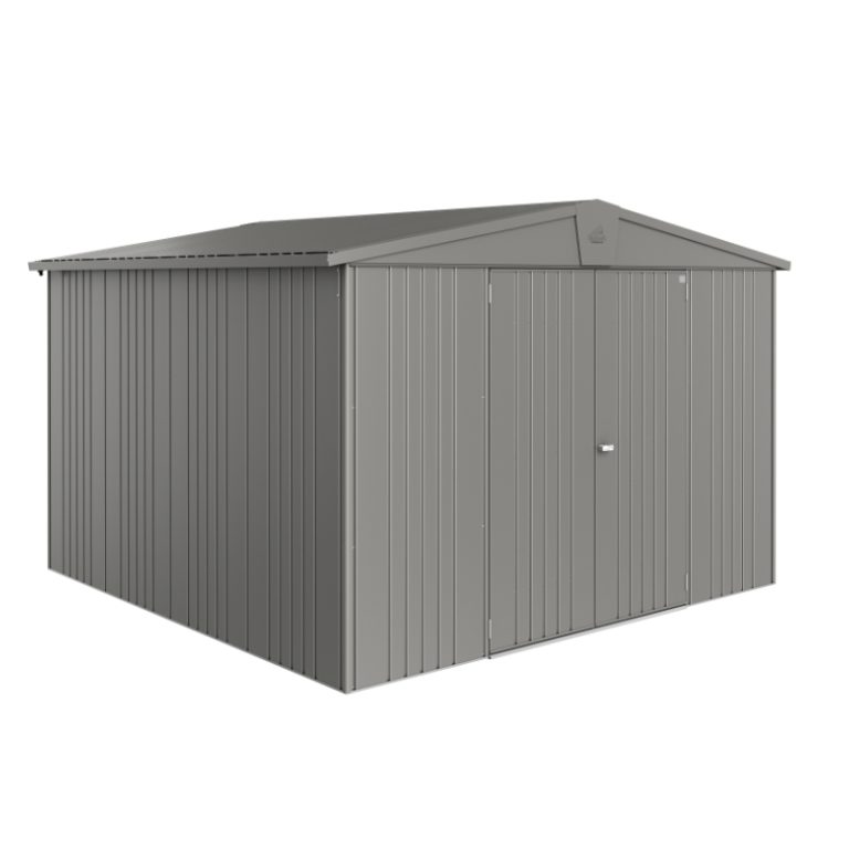 Biohort Europa Size 7 Premium Metal Shed - Quartz Grey