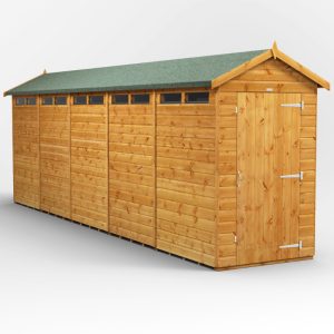 Oren 20' x 4' Shiplap Modular Custom Apex Security Shed