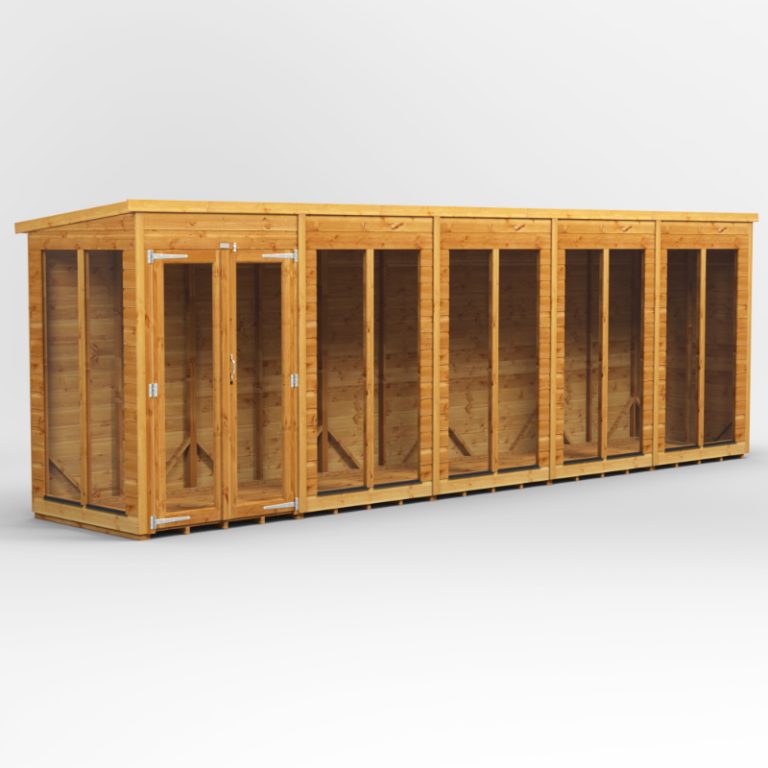 Oren 20' x 4' Shiplap Contemporary Long-Room Summer House