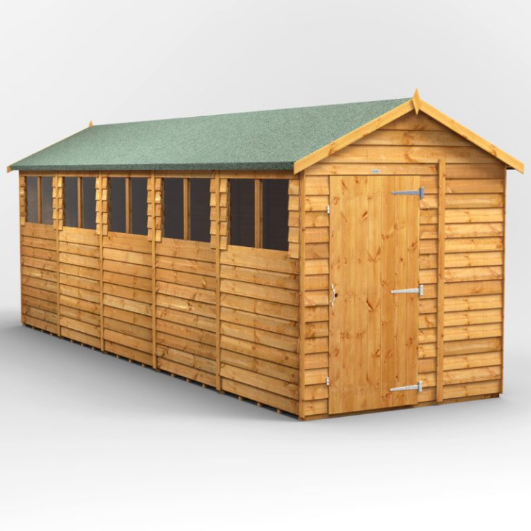 Oren 20' x 6' Overlap Modular Custom Apex Shed